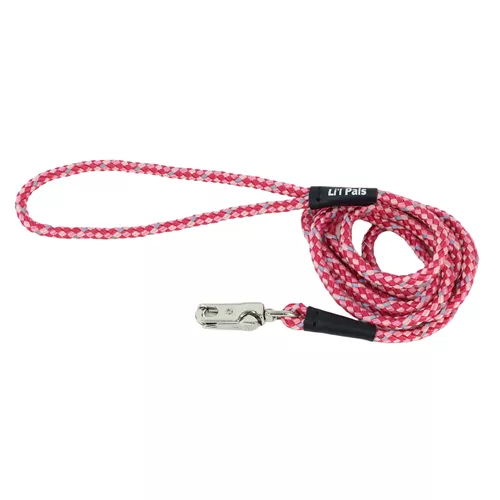 Li'l Pals® by Coastal® Posh Reflective Tri-Color Rope Dog Leash Product image