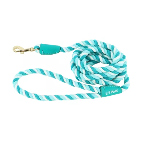 Li'l Pals® by Coastal® Posh Candy Striped Rope Leash Product image